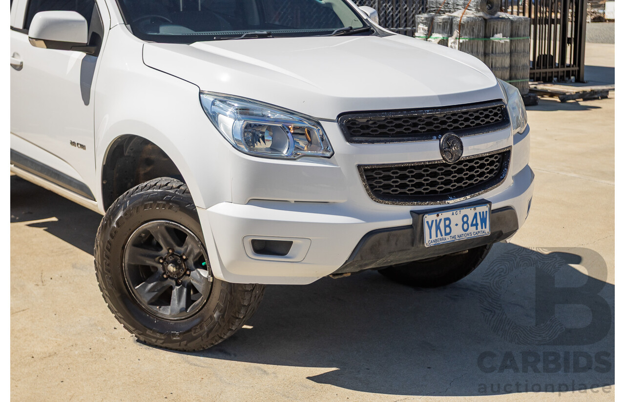 06/2012 Holden Colorado LX (4x4) RG Crew Cab P/Up White Turbo Diesel 2.8L