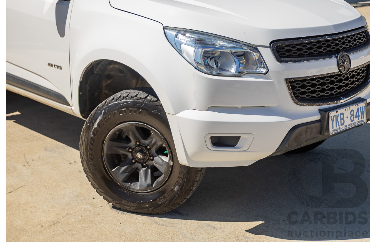 06/2012 Holden Colorado LX (4x4) RG Crew Cab P/Up White Turbo Diesel 2.8L