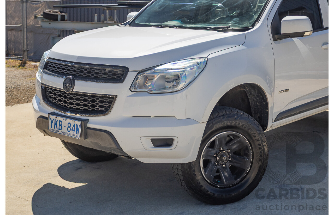 06/2012 Holden Colorado LX (4x4) RG Crew Cab P/Up White Turbo Diesel 2.8L
