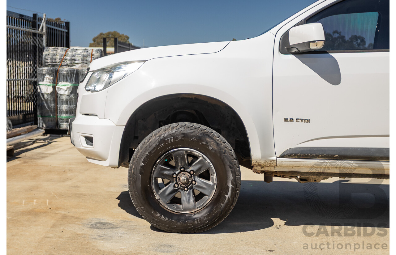 06/2012 Holden Colorado LX (4x4) RG Crew Cab P/Up White Turbo Diesel 2.8L