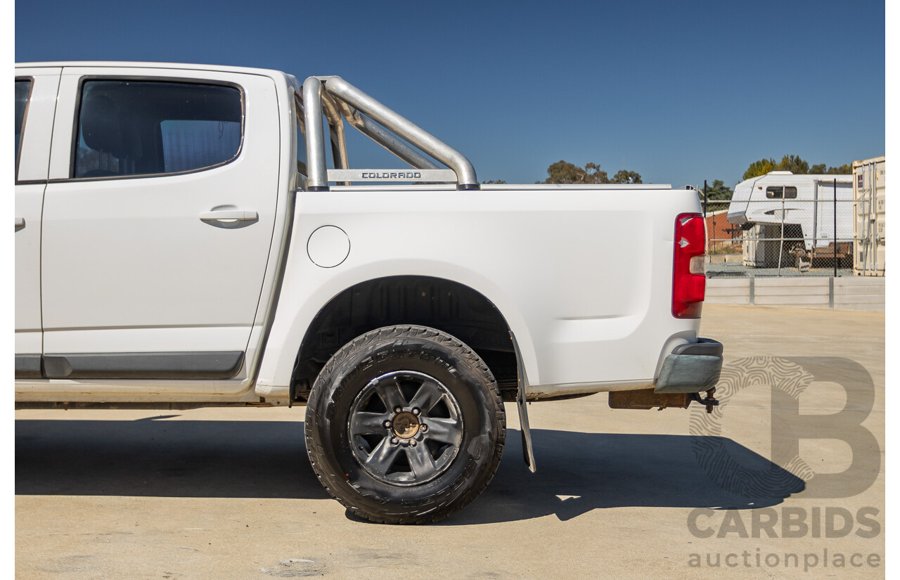 06/2012 Holden Colorado LX (4x4) RG Crew Cab P/Up White Turbo Diesel 2.8L