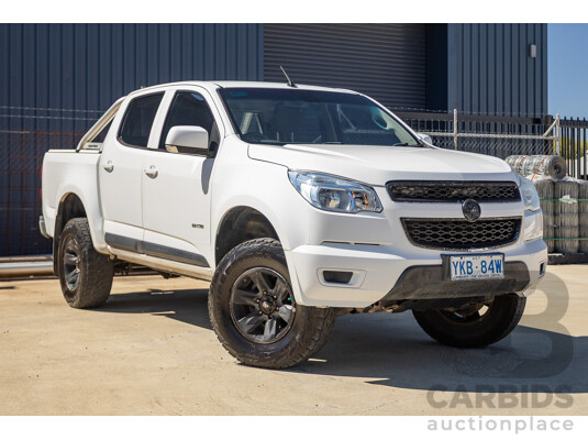 06/2012 Holden Colorado LX (4x4) RG Crew Cab P/Up White Turbo Diesel 2.8L