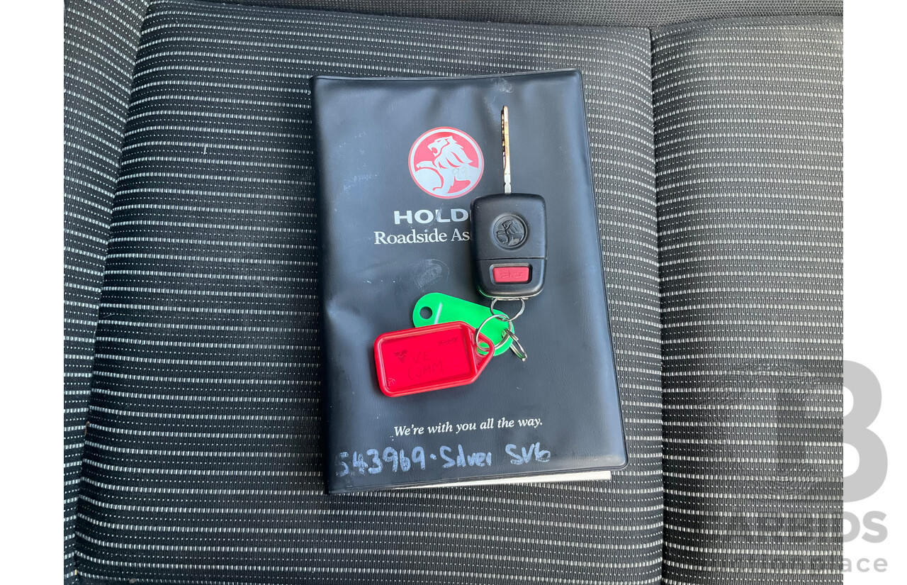 4/2011 Holden Commodore SV6 VE II 4d Sedan Silver 3.6L