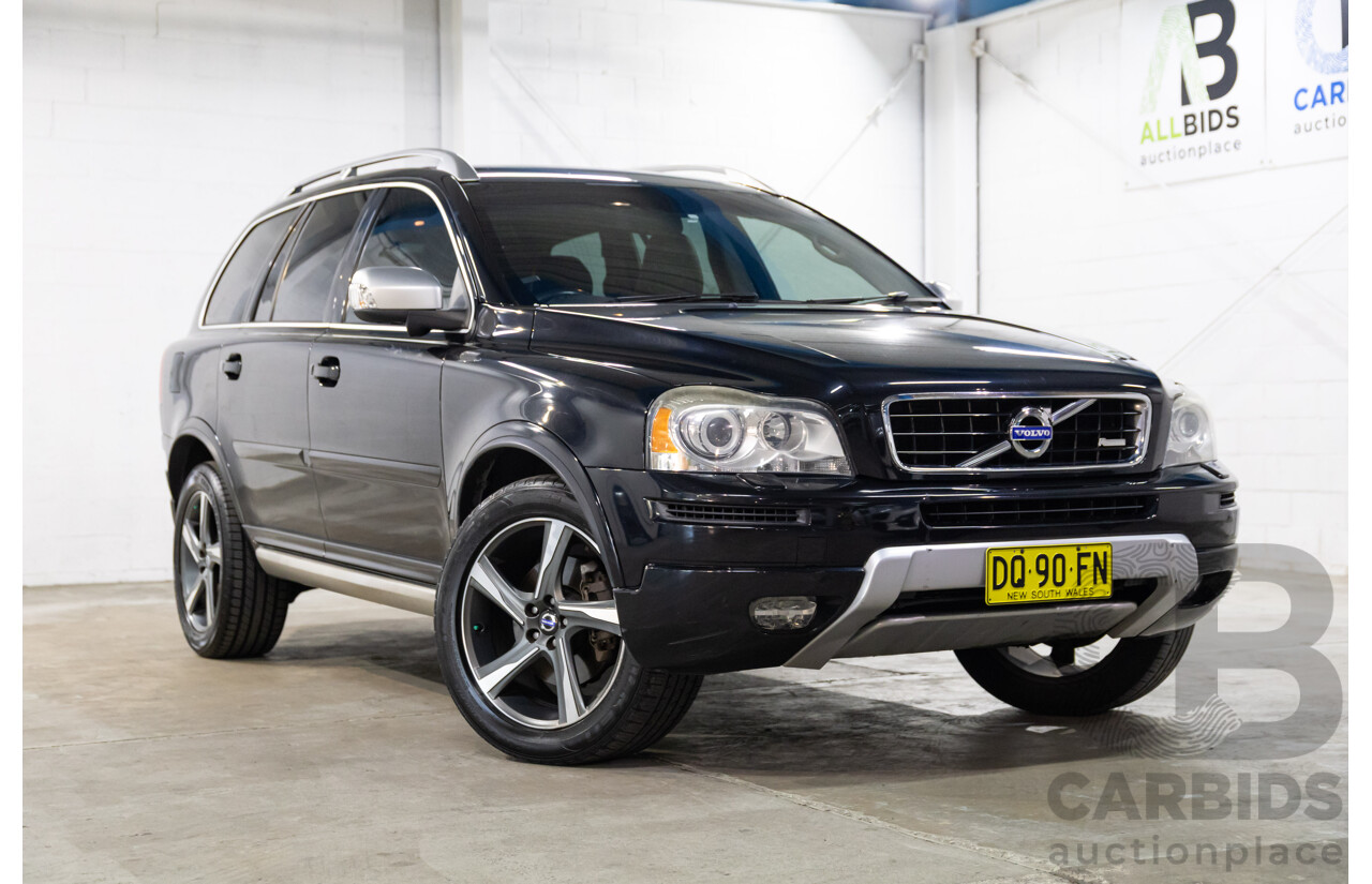 08/2014 Volvo XC90 D5 R-Design (AWD) MY14 4d Wagon Black Sapphire Metallic Turbo Diesel 2.4L