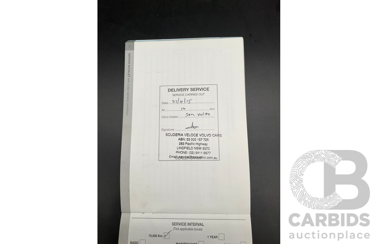 08/2014 Volvo XC90 D5 R-Design (AWD) MY14 4d Wagon Black Sapphire Metallic Turbo Diesel 2.4L