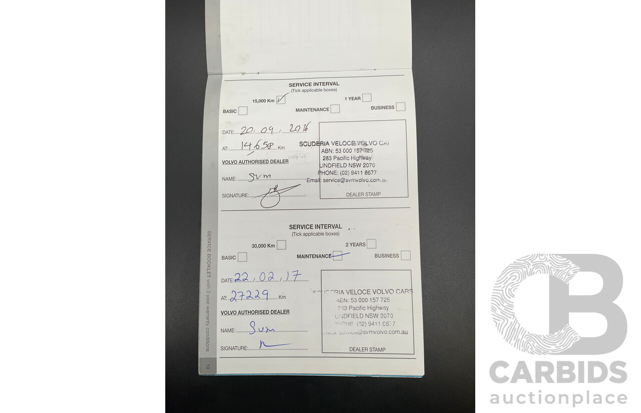 08/2014 Volvo XC90 D5 R-Design (AWD) MY14 4d Wagon Black Sapphire Metallic Turbo Diesel 2.4L