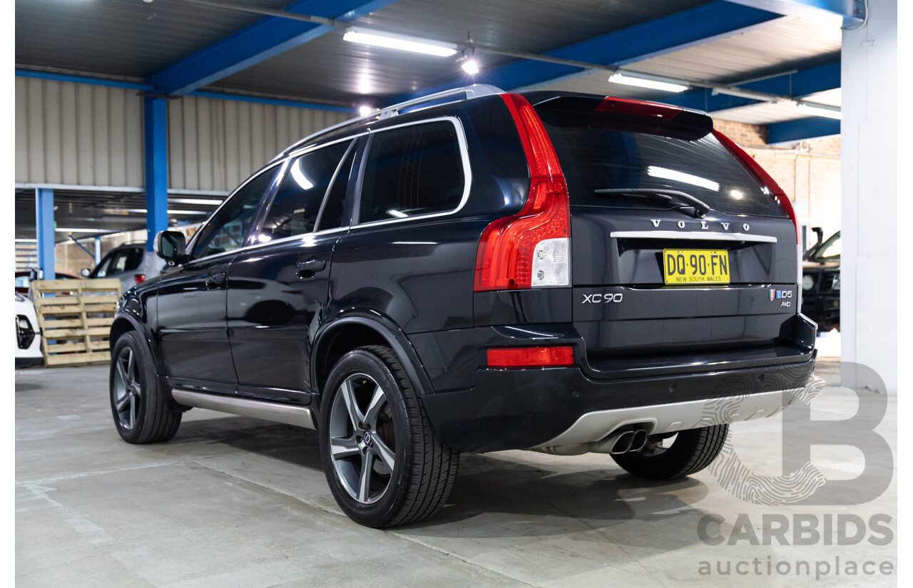 08/2014 Volvo XC90 D5 R-Design (AWD) MY14 4d Wagon Black Sapphire Metallic Turbo Diesel 2.4L