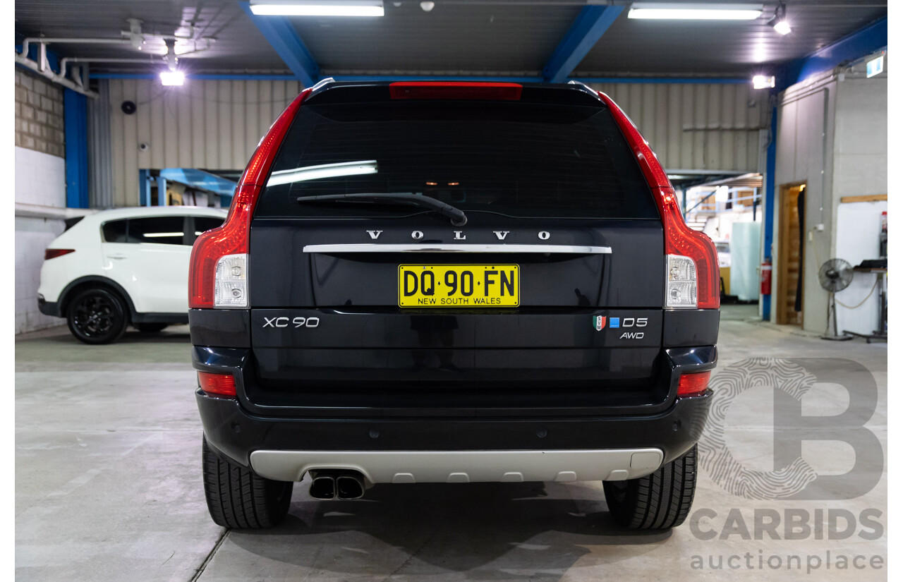 08/2014 Volvo XC90 D5 R-Design (AWD) MY14 4d Wagon Black Sapphire Metallic Turbo Diesel 2.4L