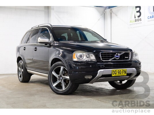08/2014 Volvo XC90 D5 R-Design (AWD) MY14 4d Wagon Black Sapphire Metallic Turbo Diesel 2.4L