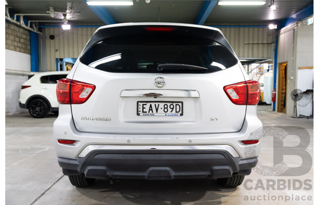 01/2019 Nissan Pathfinder ST (FWD) R52 MY17 Series 2 4d Wagon Brilliant Silver Metallic V6 3.5L