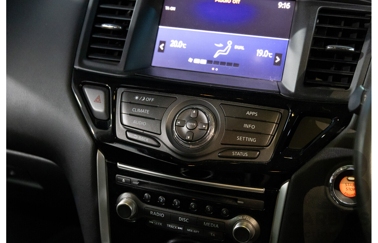 01/2019 Nissan Pathfinder ST (FWD) R52 MY17 Series 2 4d Wagon Brilliant Silver Metallic V6 3.5L