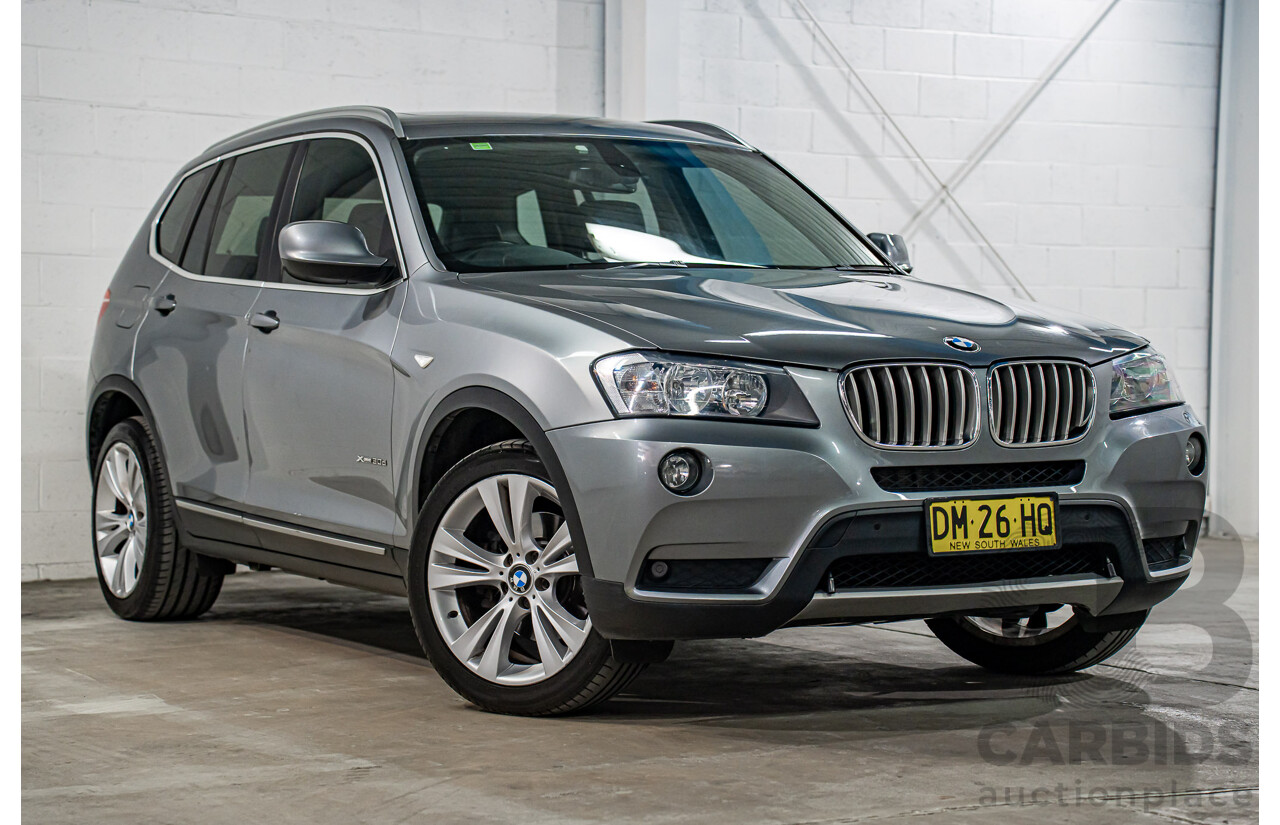 5/2012 BMW X3 xDrive30d F25 4d Wagon Space Grey Metallic Turbo Diesel 3.0L