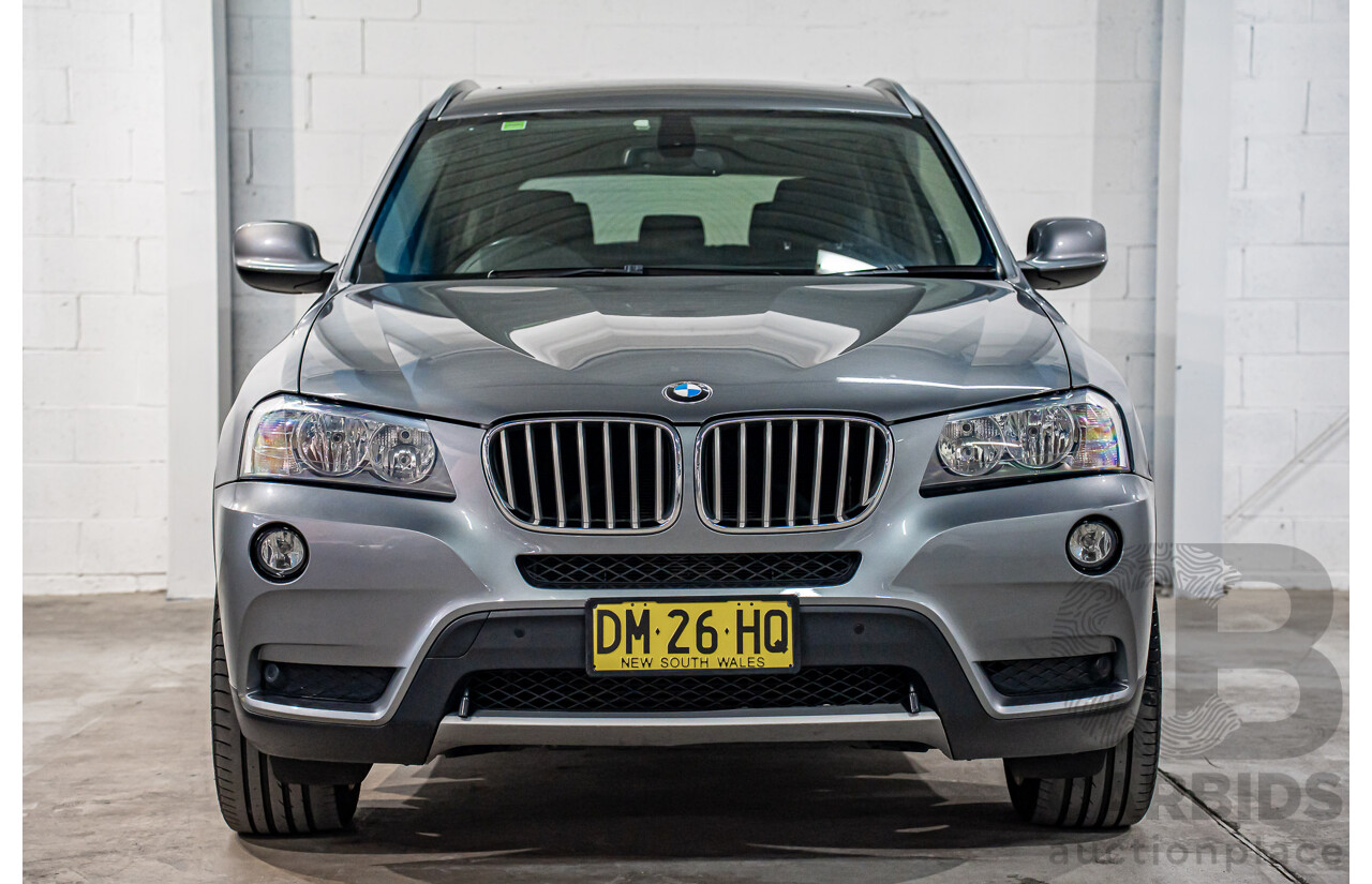 5/2012 BMW X3 xDrive30d F25 4d Wagon Space Grey Metallic Turbo Diesel 3.0L