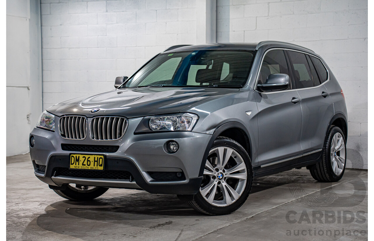 5/2012 BMW X3 xDrive30d F25 4d Wagon Space Grey Metallic Turbo Diesel 3.0L