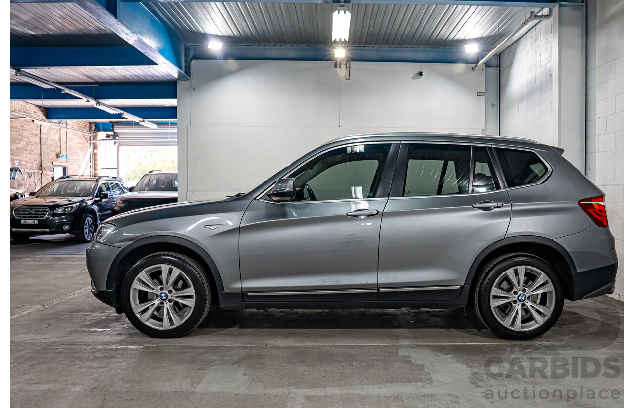 5/2012 BMW X3 xDrive30d F25 4d Wagon Space Grey Metallic Turbo Diesel 3.0L