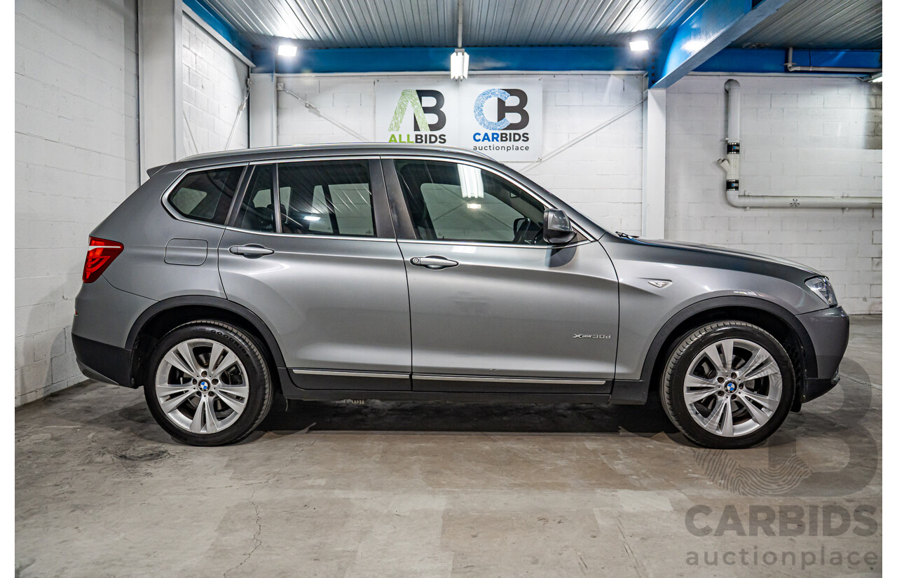 5/2012 BMW X3 xDrive30d F25 4d Wagon Space Grey Metallic Turbo Diesel 3.0L