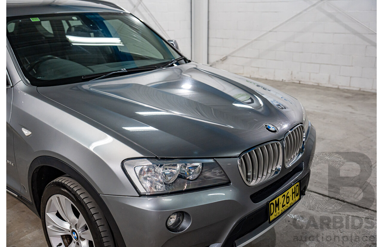 5/2012 BMW X3 xDrive30d F25 4d Wagon Space Grey Metallic Turbo Diesel 3.0L