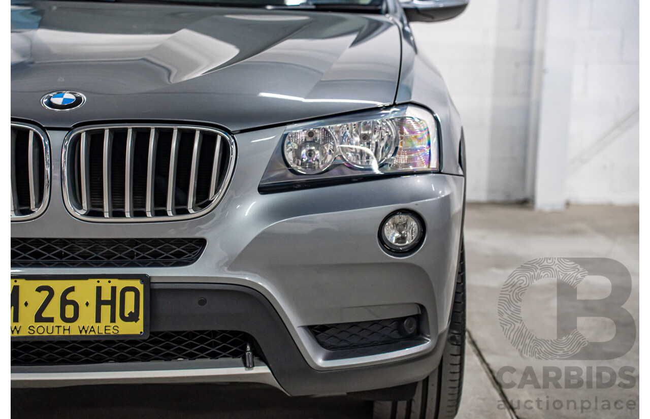5/2012 BMW X3 xDrive30d F25 4d Wagon Space Grey Metallic Turbo Diesel 3.0L