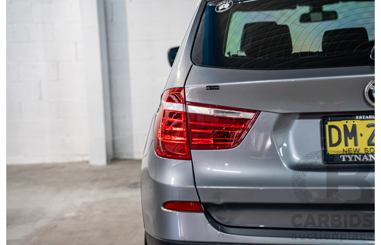 5/2012 BMW X3 xDrive30d F25 4d Wagon Space Grey Metallic Turbo Diesel 3.0L