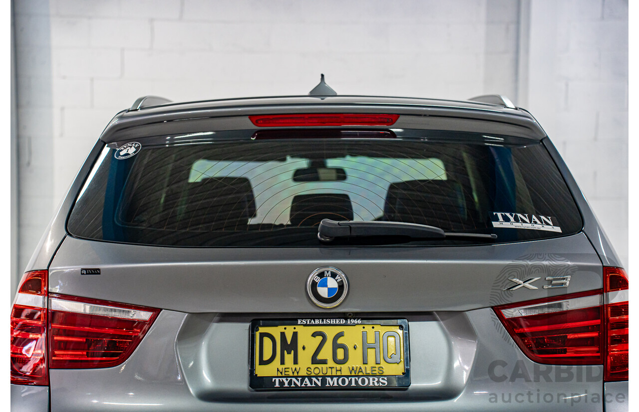 5/2012 BMW X3 xDrive30d F25 4d Wagon Space Grey Metallic Turbo Diesel 3.0L