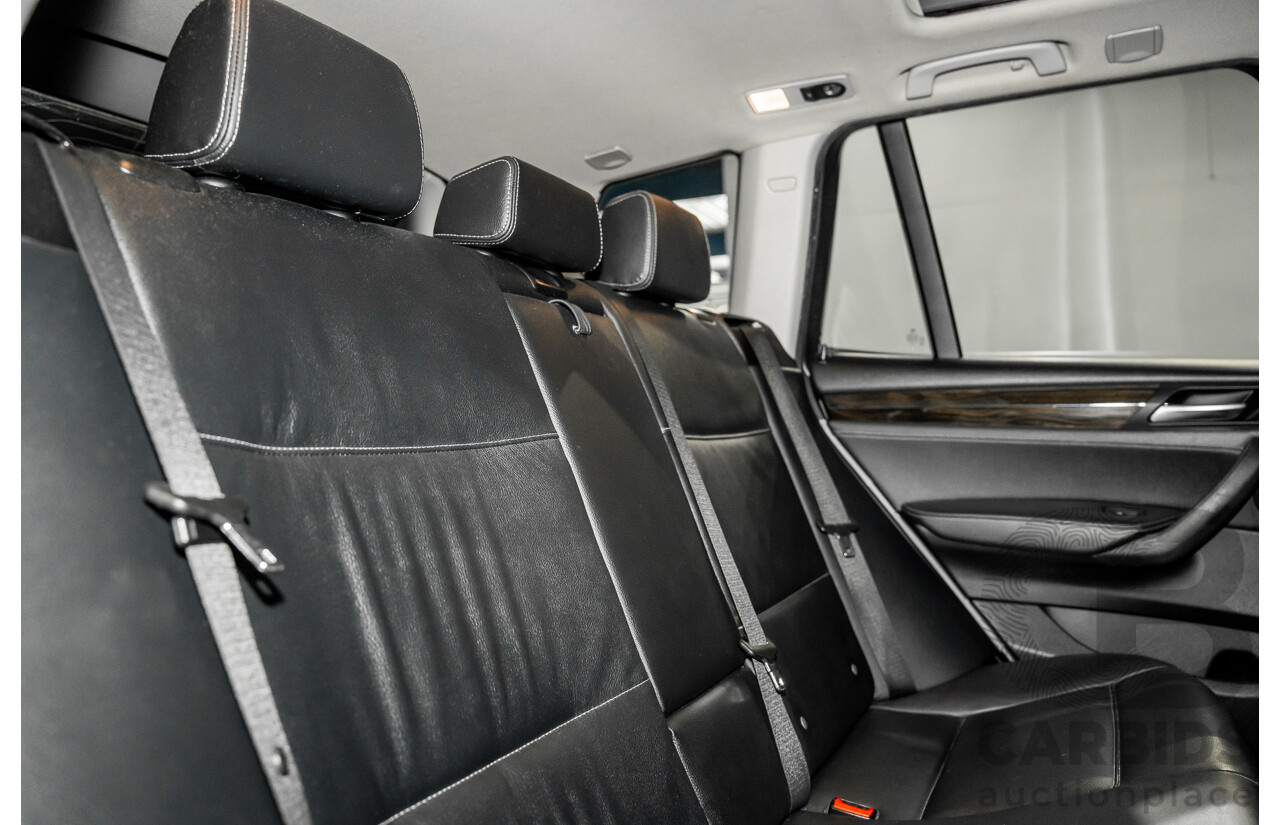 5/2012 BMW X3 xDrive30d F25 4d Wagon Space Grey Metallic Turbo Diesel 3.0L