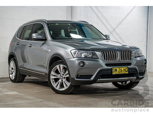 5/2012 BMW X3 xDrive30d F25 4d Wagon Space Grey Metallic Turbo Diesel 3.0L