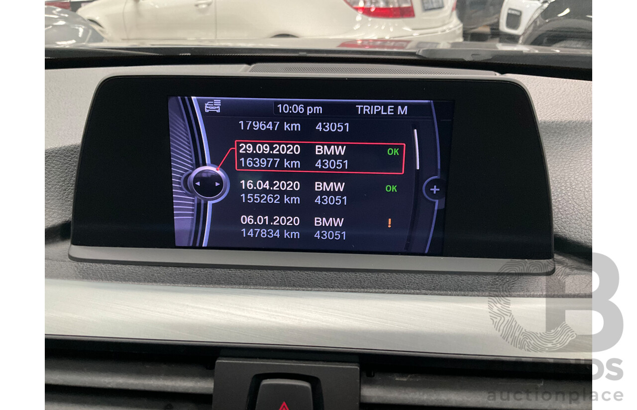 6/2012 BMW 328i Sport Line F30 4d Sedan Mineral Grey Metallic Turbo 2.0L