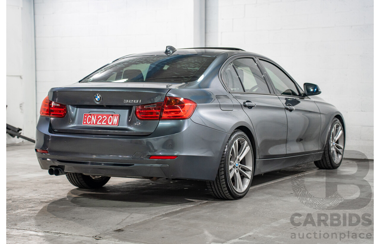 6/2012 BMW 328i Sport Line F30 4d Sedan Mineral Grey Metallic Turbo 2.0L
