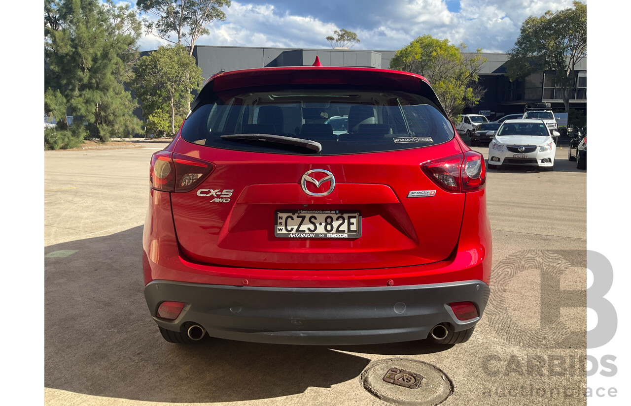 7/2015 Mazda Cx-5 Akera (4x4) MY15 4d Wagon Red 2.2L