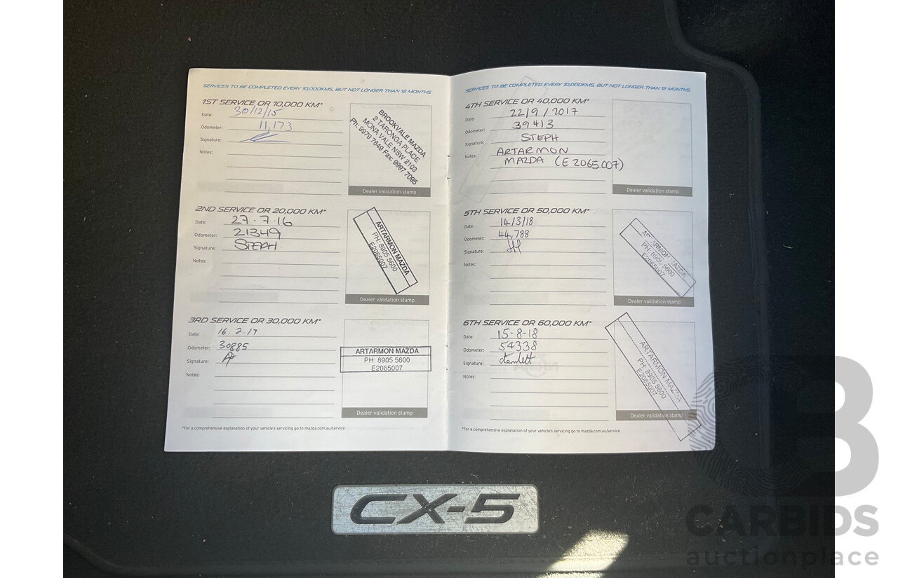 7/2015 Mazda Cx-5 Akera (4x4) MY15 4d Wagon Red 2.2L