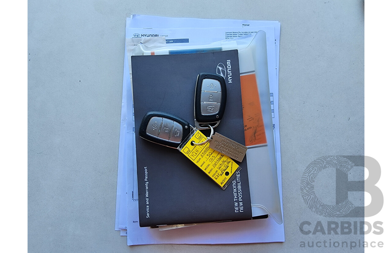 7/2015 Hyundai i30 Premium 1.6 CRDi GD3 SERIES 2 5d Hatchback White 1.6L