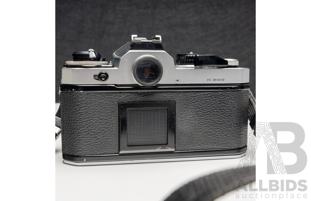 Nikon FE 35mm Film Camera with Nikon Series E 28mm F2.8 Lens