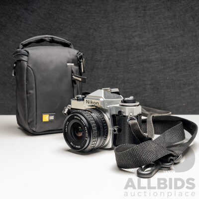 Nikon FE 35mm Film Camera with Nikon Series E 28mm F2.8 Lens