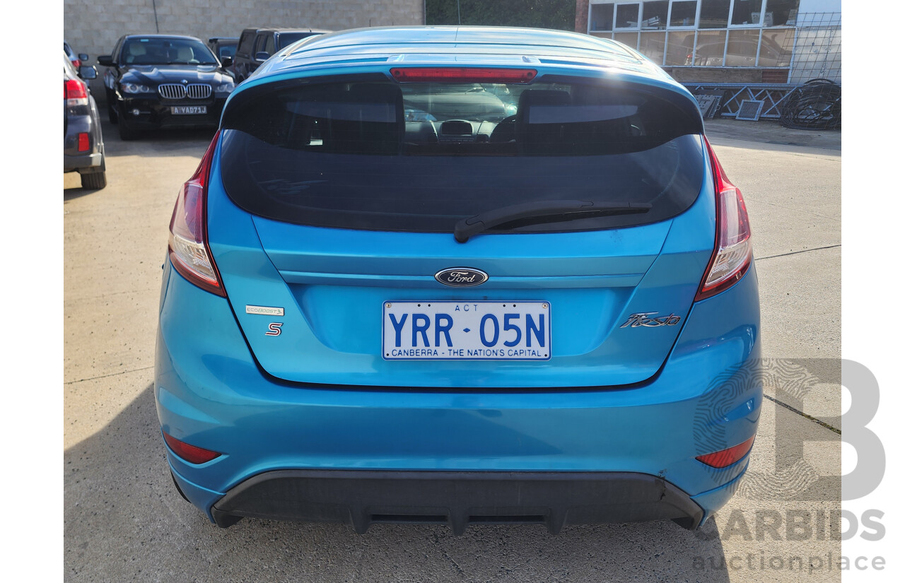 12/2013 Ford Fiesta Zetec WT 5d Hatchback Blue 1.6L