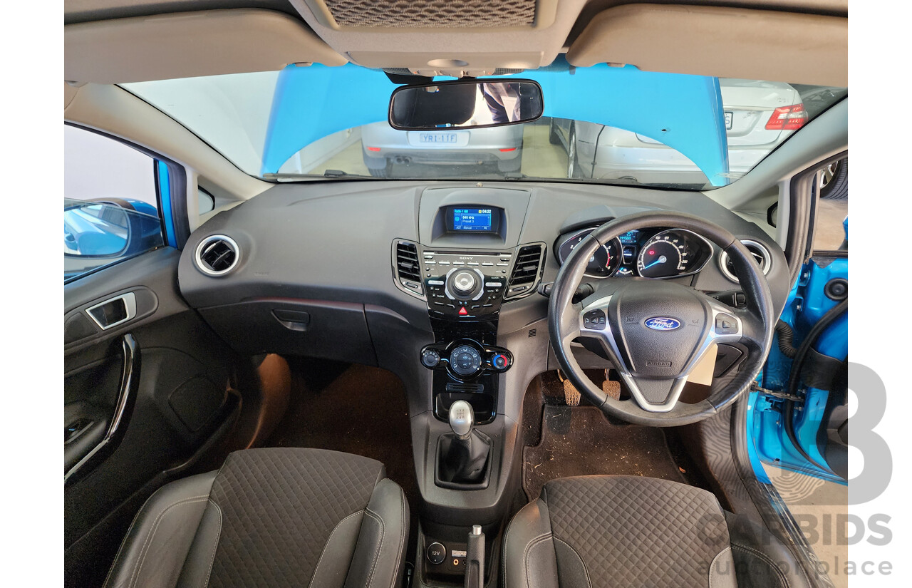 12/2013 Ford Fiesta Zetec WT 5d Hatchback Blue 1.6L
