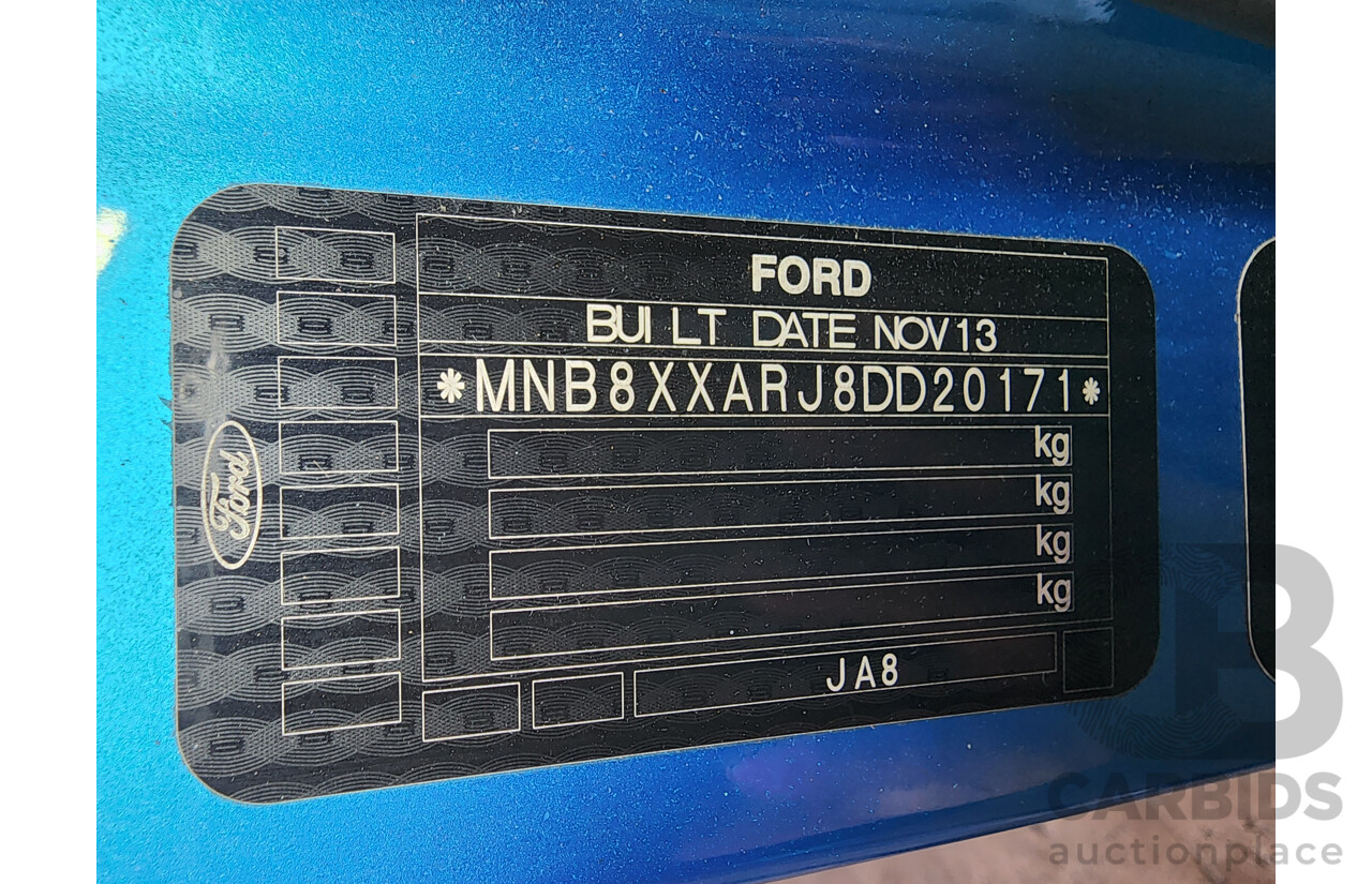 12/2013 Ford Fiesta Zetec WT 5d Hatchback Blue 1.6L