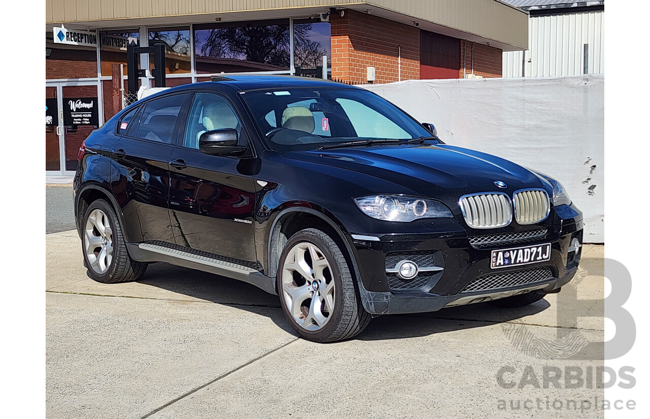 11/2010 Bmw X6 Xdrive 40d E71 MY11 4d Coupe Black 3.0L