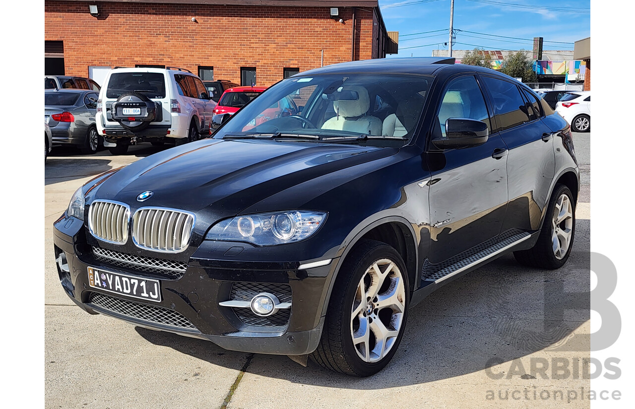 11/2010 Bmw X6 Xdrive 40d E71 MY11 4d Coupe Black 3.0L