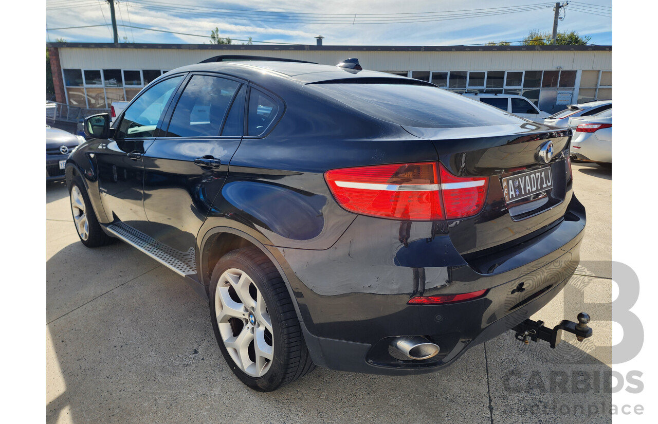 11/2010 Bmw X6 Xdrive 40d E71 MY11 4d Coupe Black 3.0L