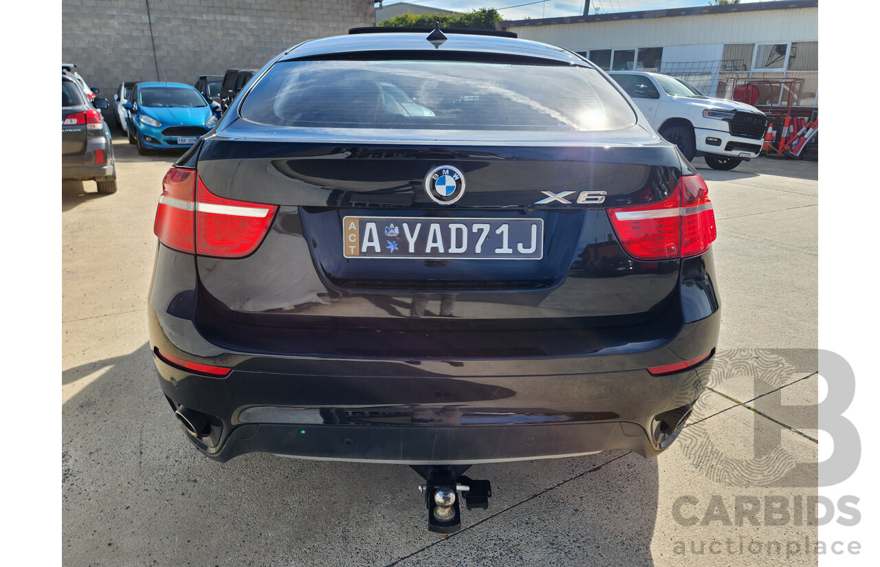 11/2010 Bmw X6 Xdrive 40d E71 MY11 4d Coupe Black 3.0L