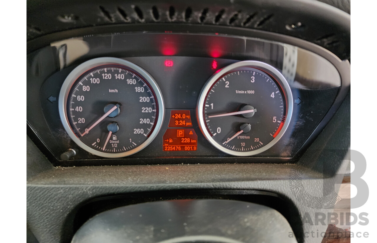 11/2010 Bmw X6 Xdrive 40d E71 MY11 4d Coupe Black 3.0L