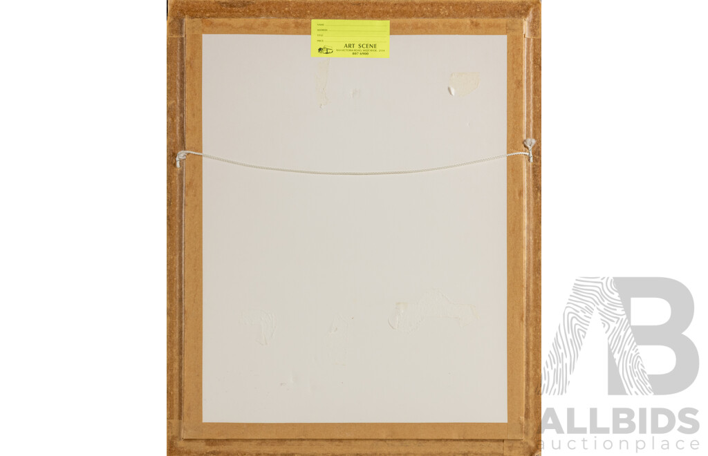 James Luck, (20th Century, Australian, c1960s-), Rainbow Lorikeets (1994), Lovely Original Watercolour, 57 x 47 cm (frame)