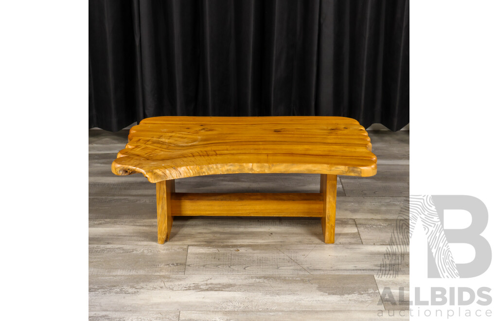 Natural Finished Timber Coffee Table by the Slab Factory, Mullumbimby