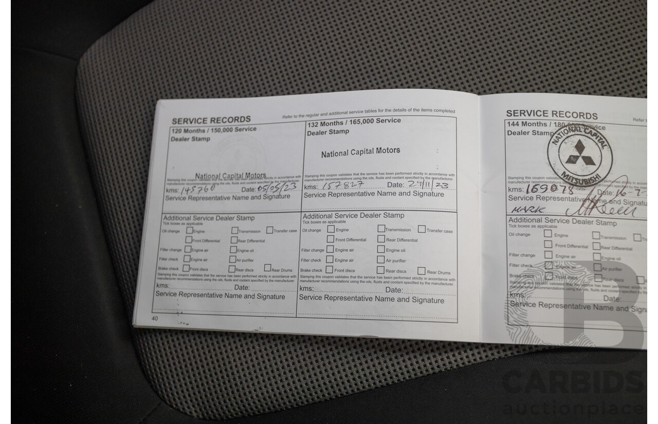 04/2015 Mitsubishi Triton GLX (4x4) MY15 Double Cab Utility White Turbo Diesel 2.5L