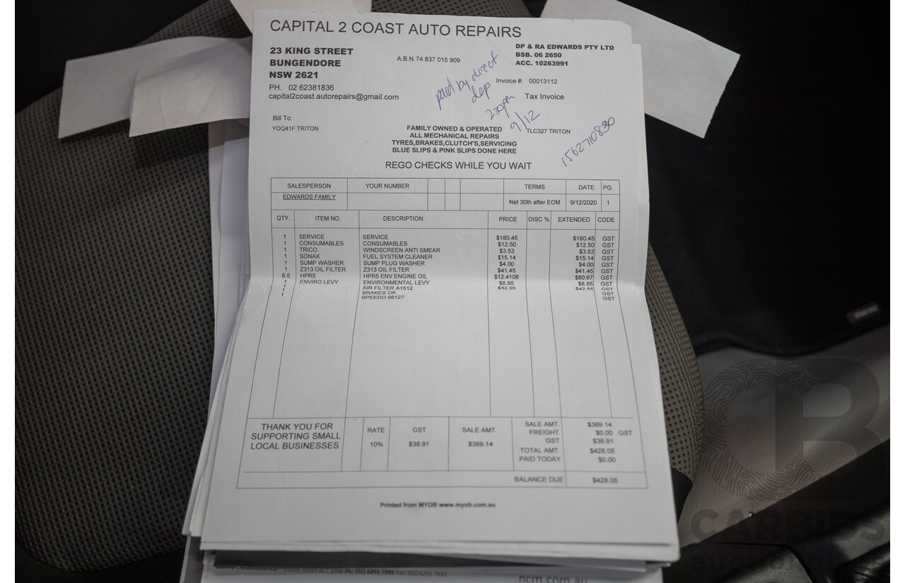 04/2015 Mitsubishi Triton GLX (4x4) MY15 Double Cab Utility White Turbo Diesel 2.5L