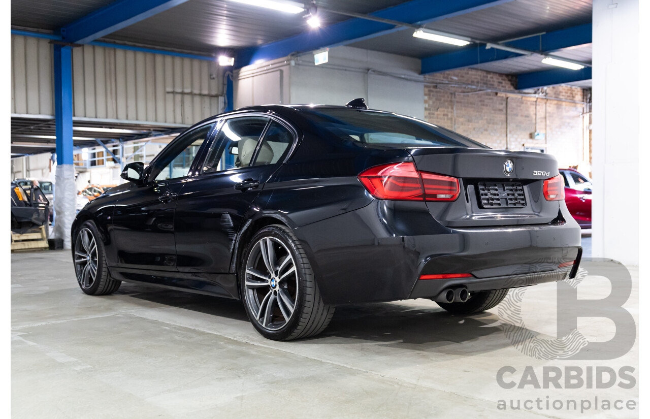 06/2016 BMW 320d M Sport (RWD) F30 LCI 4d Sedan Black Sapphire Metallic Turbo Diesel 2.0L