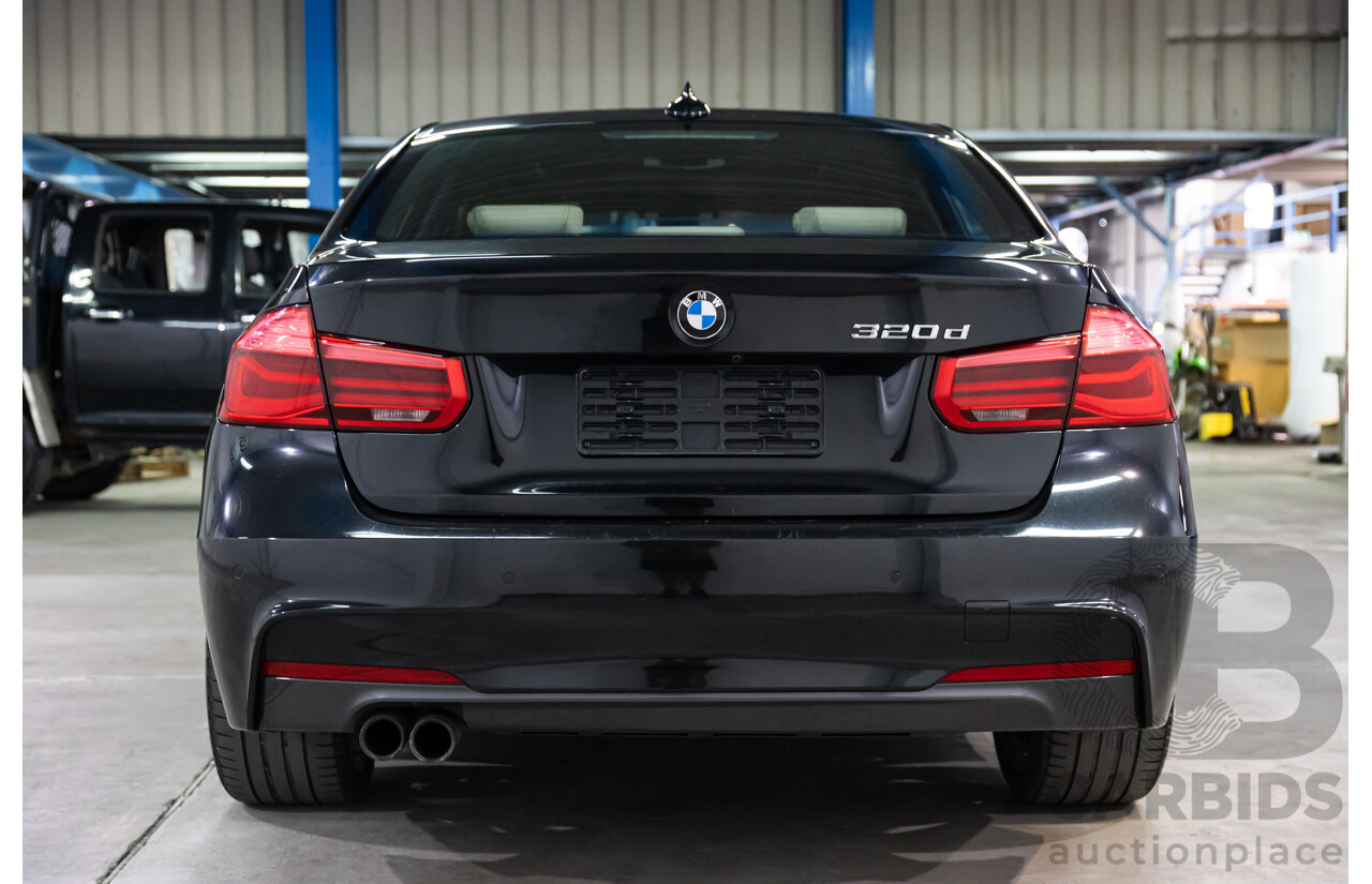 06/2016 BMW 320d M Sport (RWD) F30 LCI 4d Sedan Black Sapphire Metallic Turbo Diesel 2.0L