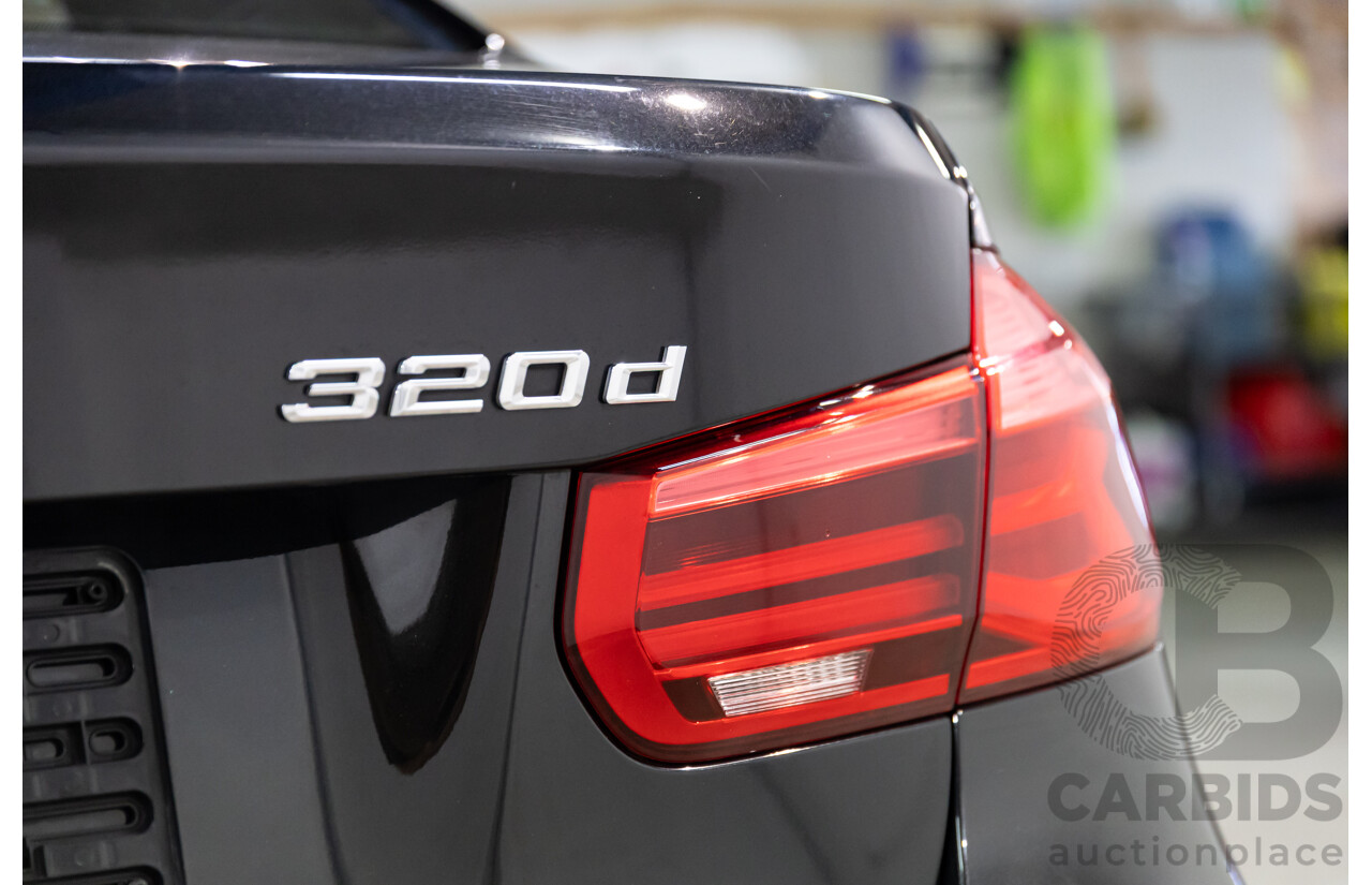 06/2016 BMW 320d M Sport (RWD) F30 LCI 4d Sedan Black Sapphire Metallic Turbo Diesel 2.0L