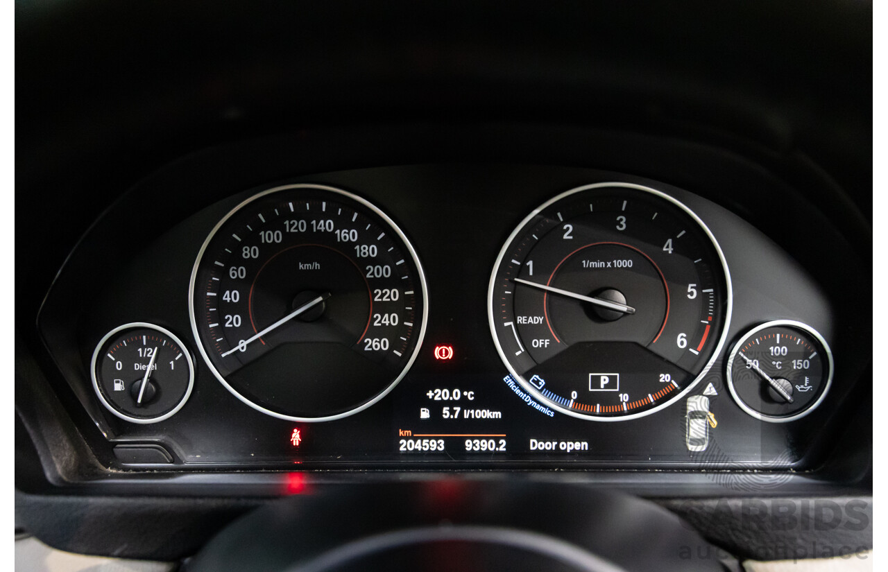 06/2016 BMW 320d M Sport (RWD) F30 LCI 4d Sedan Black Sapphire Metallic Turbo Diesel 2.0L