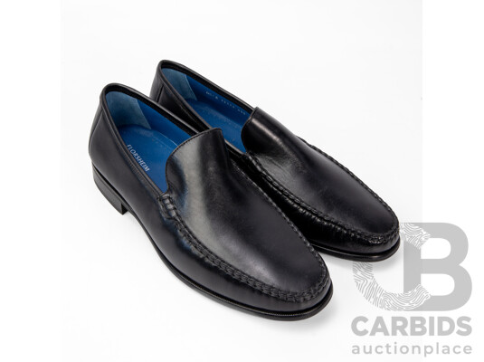 Pair of Florsheim Men's Black Leather Loafers, Size 11.5